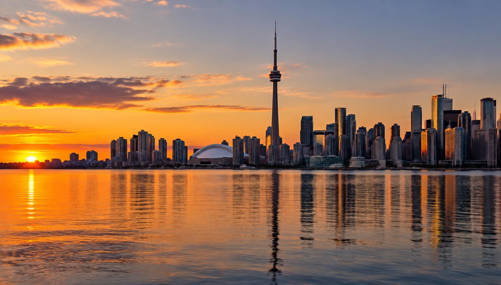Illustration of Toronto, Ontario (AI-generated scenery) — not a Flower Fairy project photo.